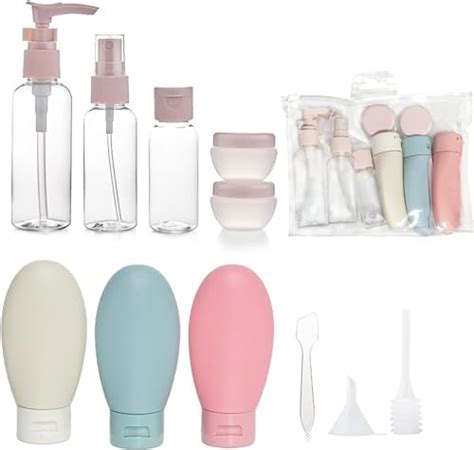 DesertCreations Travel Bottles Set, 6 Pcs Leak Proof Refillable ...