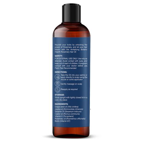 100% Pure Rosemary Oil For Hair Growth Infused With Biotin - 198ml ...