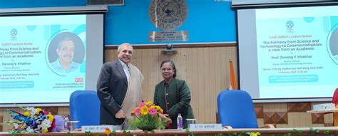 CSIR AMRIT Lecture Series by Prof. Devang V. Khakhar - 01/02/2024 ...