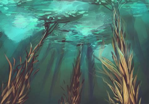 Kelp Forest Drawing at PaintingValley.com | Explore collection of Kelp ...