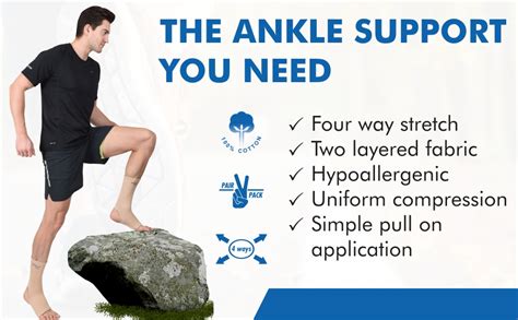 Buy AccuSure Cotton Ankle Support Brace For Sprained Ankle Injury ...