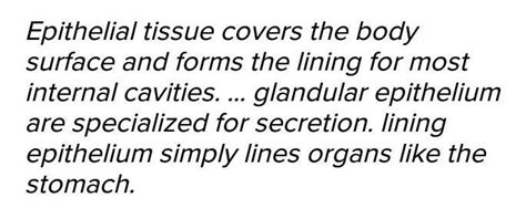 One structural and one functional difference between squamous and ...