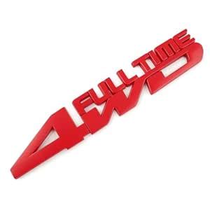 Full Time 4WD 3D Metal Sticker for Fortuner All 2021-2024 Onwards ...