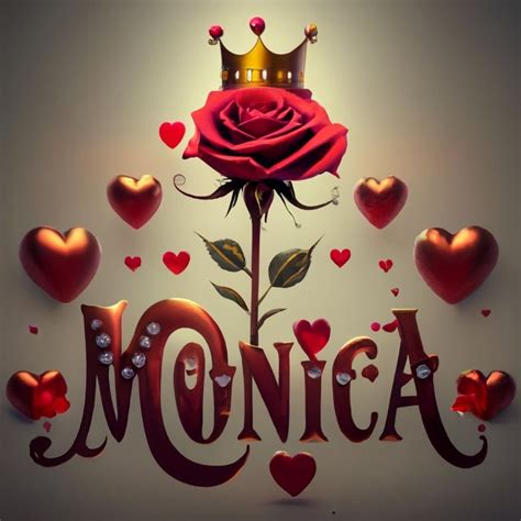 Monica | Name design art, Lovely flowers wallpaper, Cute art styles