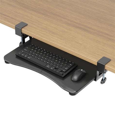 Suptek Small Keyboard Tray Under Desk Pull Out With C | Desertcart INDIA