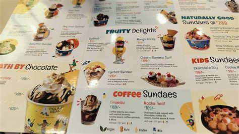 Menu at Polar Bear Ice Cream Sundaes - Vijaya Bank Layout, Bengaluru