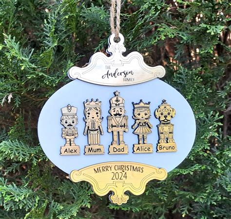 Nutcracker Family Christmas Ornament - Your Life Personalised