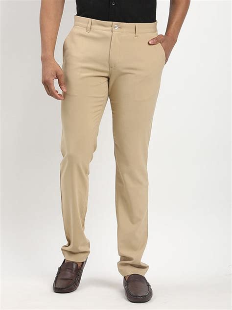 Buy Men Urban Fit Polyester Blend Trouser Online | Indian Terrain
