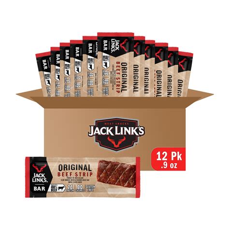Buy Jack Link's Beef Jerky Bars, Original - 7g of Protein and 80 ...