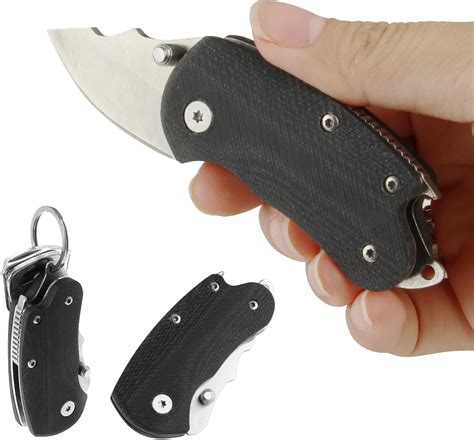 Amazon.com: BYKCO Small Folding Pocket Knife, G10 Handle Small EDC ...
