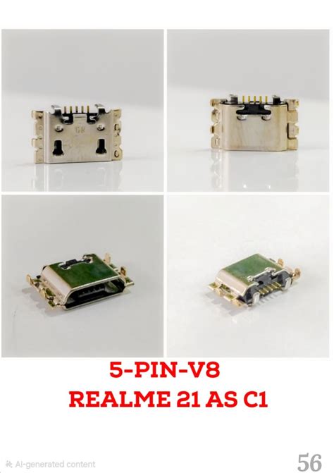 REALME 21 AS C1 V8 CC (PACK OF 5) in CHARGING CONNECTOR | Sparefix