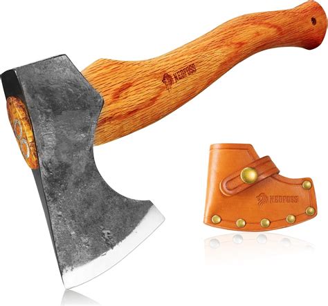 NedFoss 13 Hatchet with Leather Sheath, Forged India | Ubuy