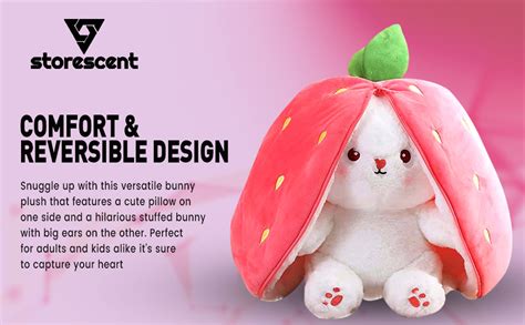 Buy Storescent Rabbit with Chain Reversible Bunny Rabbit Soft Stuffed ...