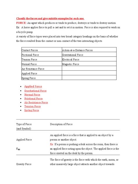 Image result for Force System Examples