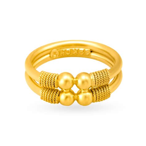 Opulent Layered Gold Finger Ring
