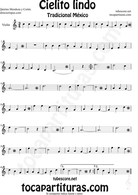 Cielito+lindo+Partitura+de+Violín+Cielito+Lindo+Sheet+Music+for+Violin ...