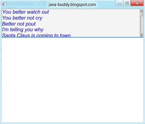 Java ScrollPane 的图像结果