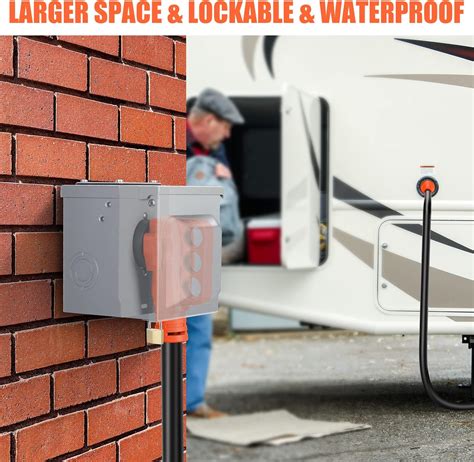 Buy WELLUCK RV Power Outlet Box| 30 Amp 125 Volt, NEMA TT-30R ...