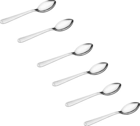 CRYSTAL Stainless Steel Dessert Spoon Set Price in India - Buy CRYSTAL ...