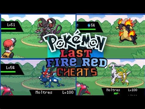 Pokemon The Last Fire Red Cheats [Catching Legendary] 100% Working ...