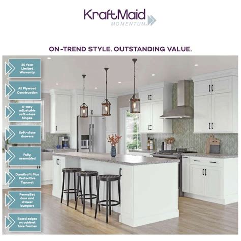 KraftMaid Momentum Deveron Cabinet Fill Strip 6-in W x 30-in H x 0.75 ...