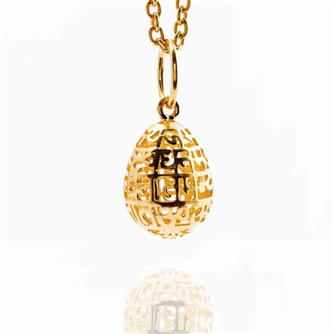 Maha Mrityunjaya Mantra Prayer Egg ( Pendant Gold ) – Pallavi Foley