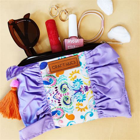 Purple Paisley Pouch Bag – Crafthues