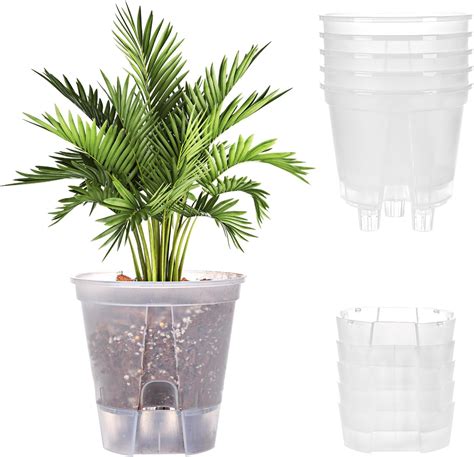 Amazon.com: IWNTWY Self Watering Pots for Indoor Plants, 3 Pack 5/4.1/2 ...