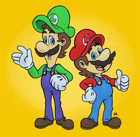 Mario Twins by InsaneDingoArt on Newgrounds