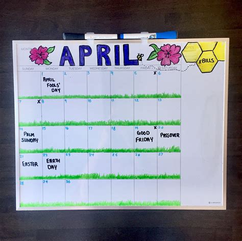 March Whiteboard Calendar Ideas