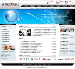 管理咨询公司网站|网站模板-中国启网设计部[成品网站680元/套]