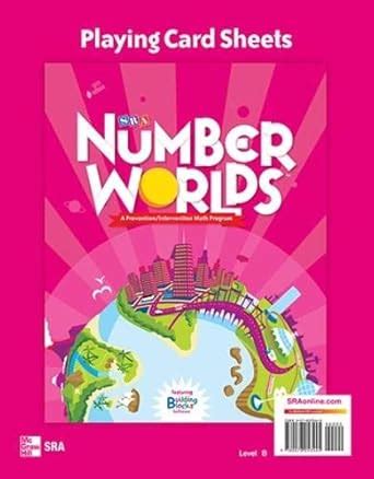 Buy Number Worlds Level B, Playing Card Sheets (NUMBER WORLDS 2007 ...