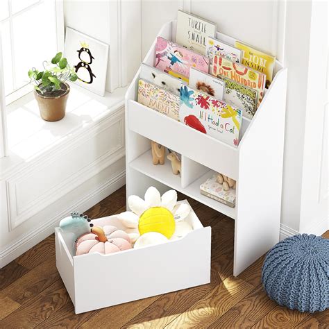 UTEX Kids Bookshelf with Movable Toy Box, Toddler India | Ubuy