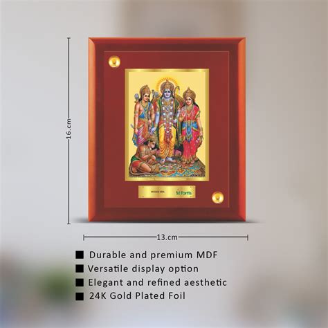 24K Gold Plated Ram Darbar Photo Frame for Corporate Gifts – PujaShoppe
