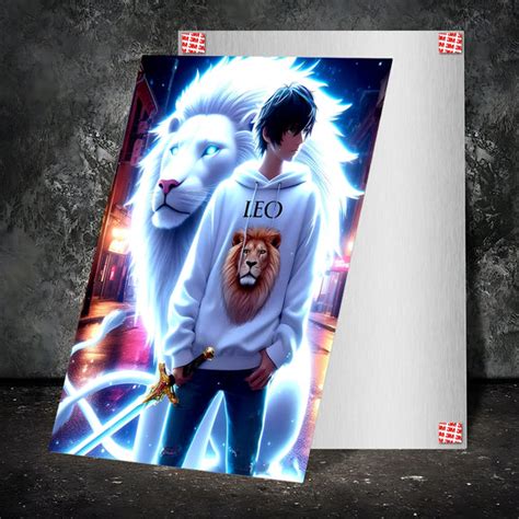 High-Quality Metal Posters - Leo Spirit Guardian | Vibrant Colors ...