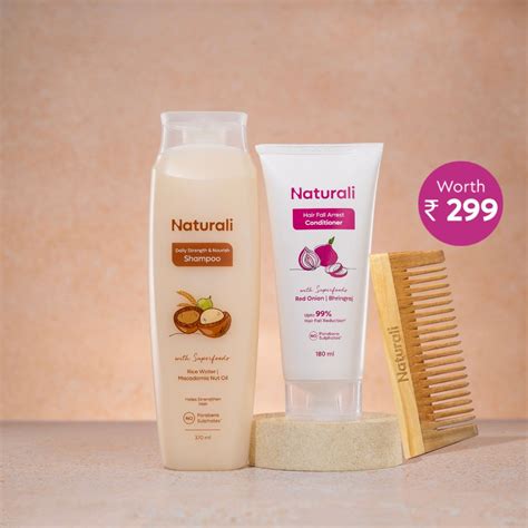 Naturali Daily Strength & Nourish Shampoo + Hairfall Arrest Conditione