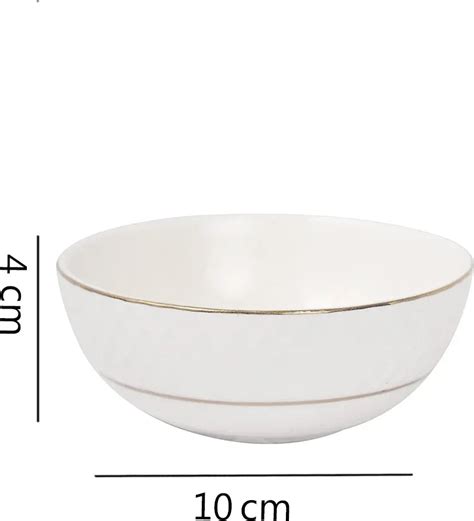 Royal Mezze Bone China Veg Bowl in White Colour – HomeTown