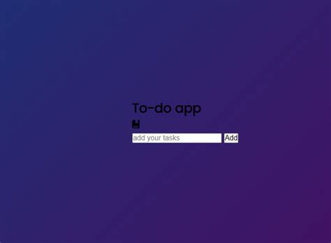TP Do List JavaScript 的图像结果