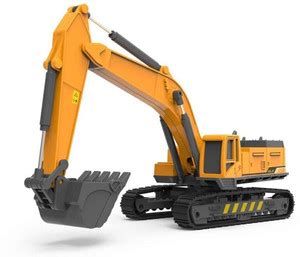 UKAXA Unbreakable JCB Excavator Construction Bulldozer Long Crane Toy ...