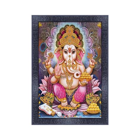 pnf Poster And Frames Ganesh Ji Wall Painting With Acrylic Sheet | For ...