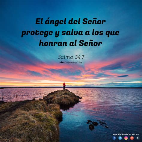 📖 Salmo 34:7 - El Ángel del Señor | Salmos, Salmo 34, Biblia