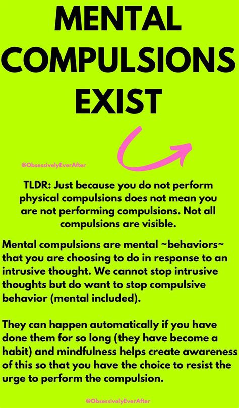 Mental Compulsions : r/OCD