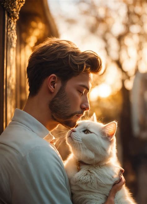 man kiss a cat in 2025 | Cat breeds, Cats, Pets