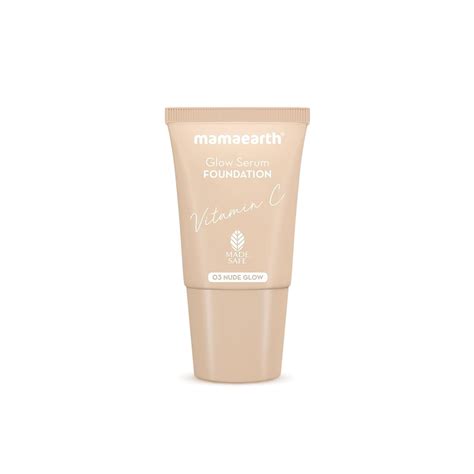 Buy Mamaearth Glow Serum Foundation Mini Tube With Vitamin C & Turmeric ...