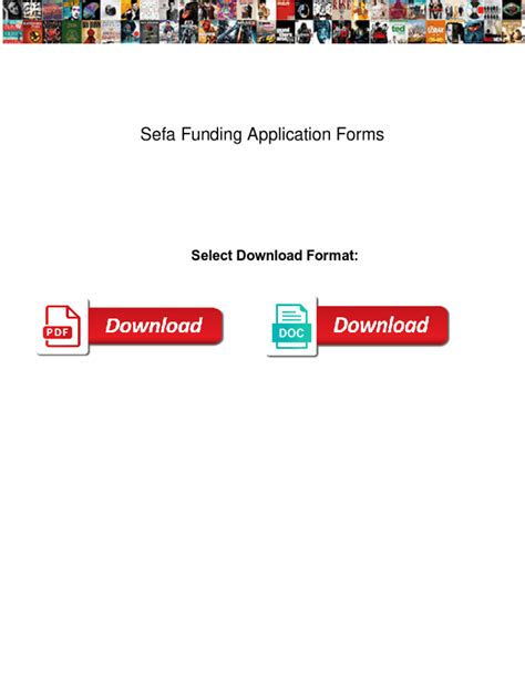 Fillable Online Sefa Funding Application Forms. Sefa Funding ...