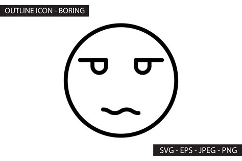 Emoji Boring Graphic by SIKEY STUDIO · Creative Fabrica
