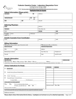 Fillable Online c:geneticsformsGenetics Referral Form Fax Email Print ...