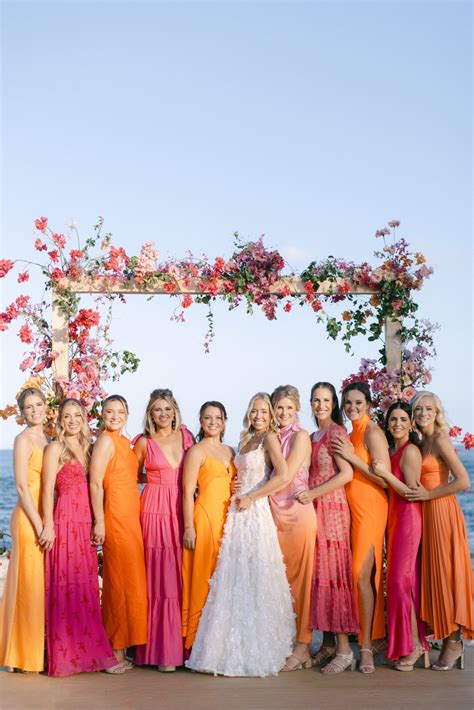 Tropical Ties: A Pink & Orange Cabo Destination Wedding - Inspired By ...