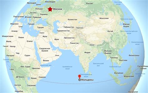 Карта мальдивских островов Kraskarta.ru