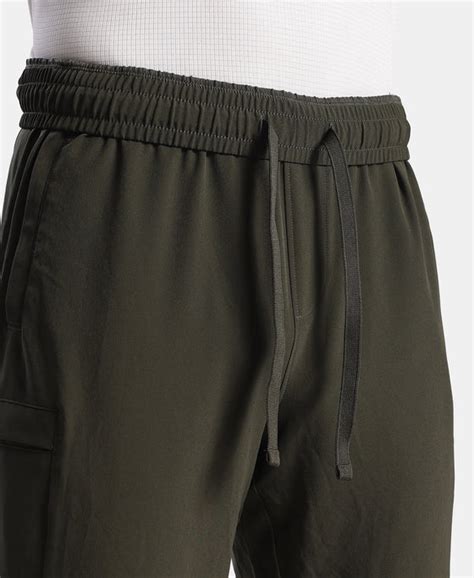 Buy Recycled Microfiber Elastane Stretch Cargo Trackpant with StayFresh ...